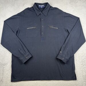 Polo‎ Sport Ralph Lauren Pullover Shirt Mens XL Long Sleeve Zipper Pockets